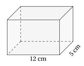 Pavé droit de 12 cm de long et 5 cm de large.